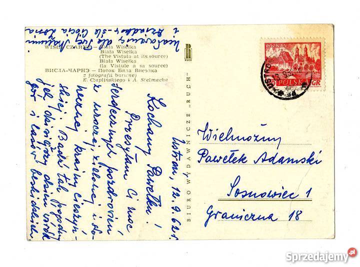 WISŁA CZARNE BIAŁA WISEŁKA POCZTÓWKA Krynki