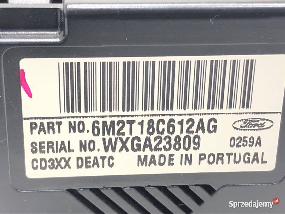 PANEL STEROWANIA NAWIEWU FORD S 6M2T18C612AG