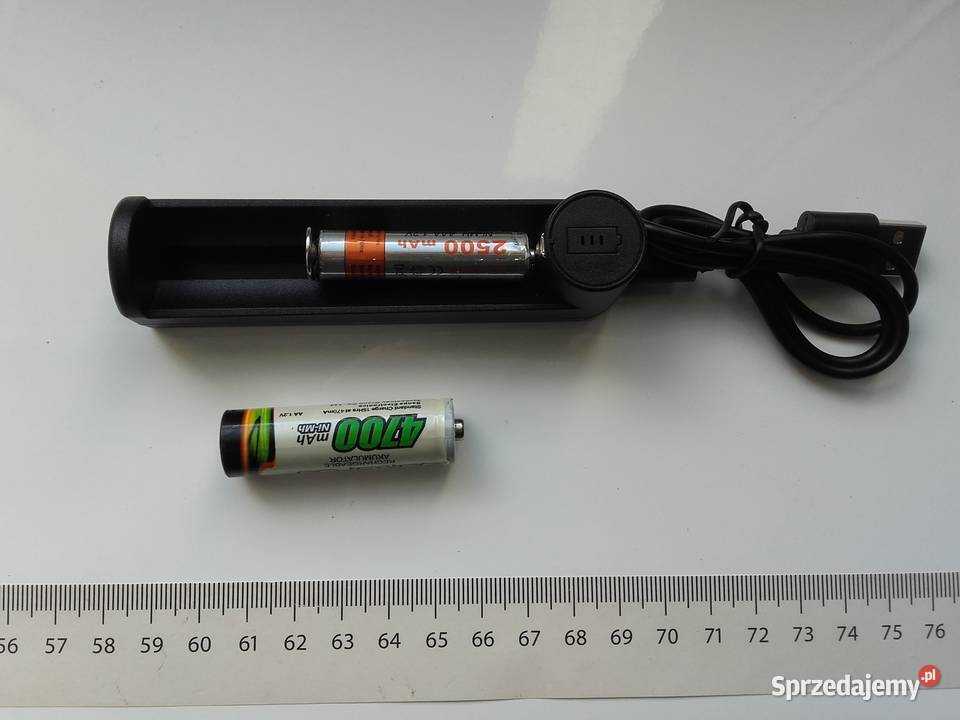 Ładowarka USB do akumulatorów AA AAA 14500 18350 Elektronika Bydgoszcz