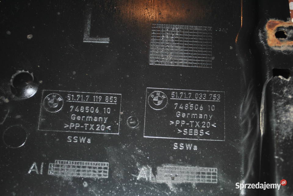 Krótkie nadkole lewy przód BMW E60 E61 Poręba sprzedam