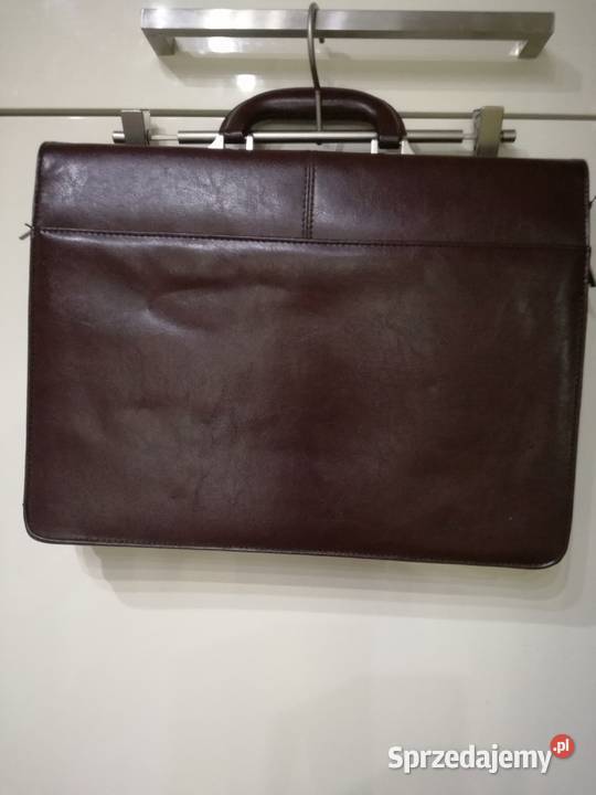 Teczka z naturalnej skóry w kolorze ciemny brąz Lublin