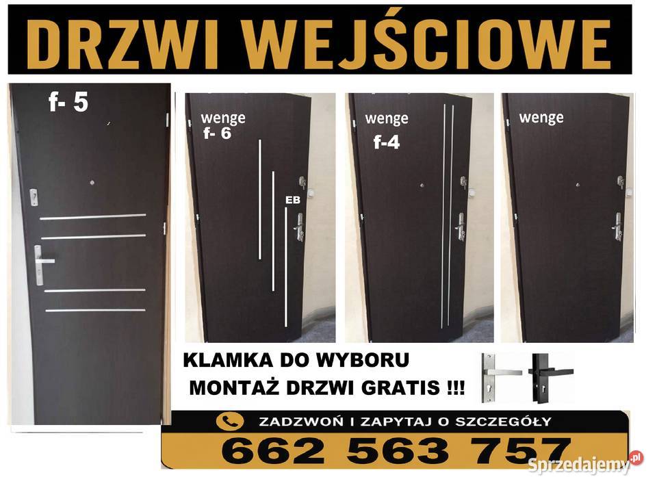 Drzwi zewnętrzne z montażem wejściowe śląskie Bytom