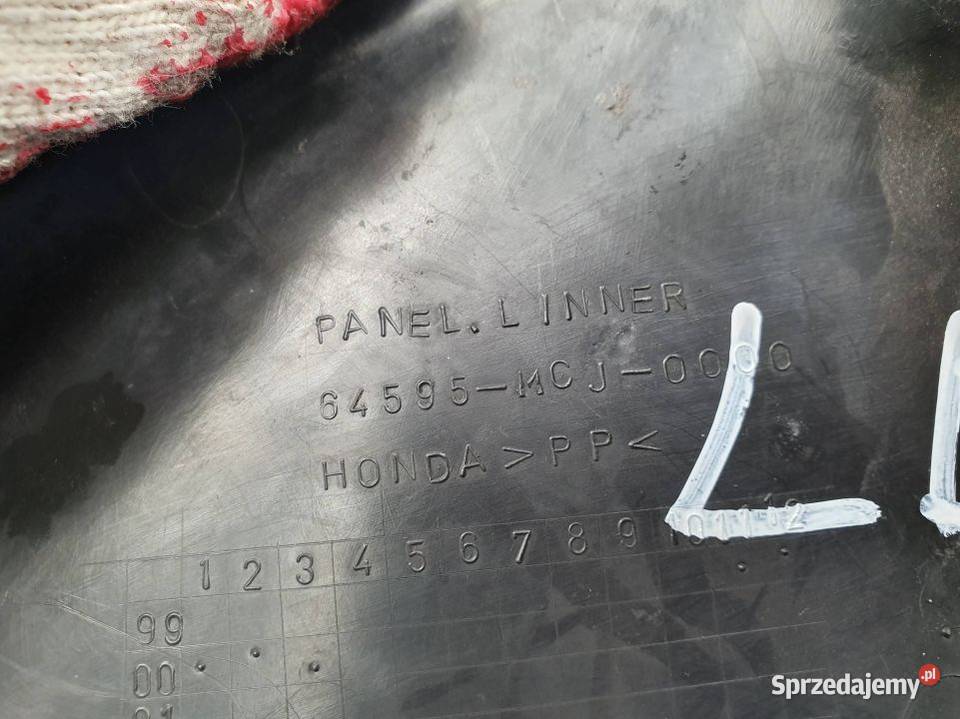 OSŁONA MOTOCYKL HONDA CBR 929 64595MCJ0000 Lipno