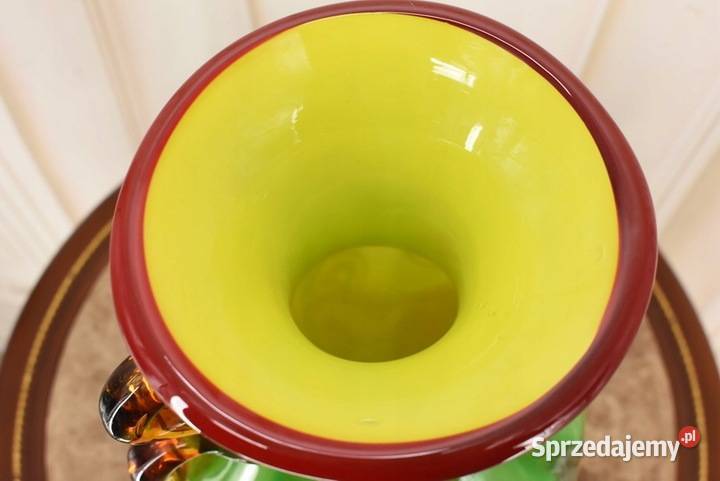 Szkło Murano Style Wazon Flakon Zielony Prezent Porcelana i szkło Kraków