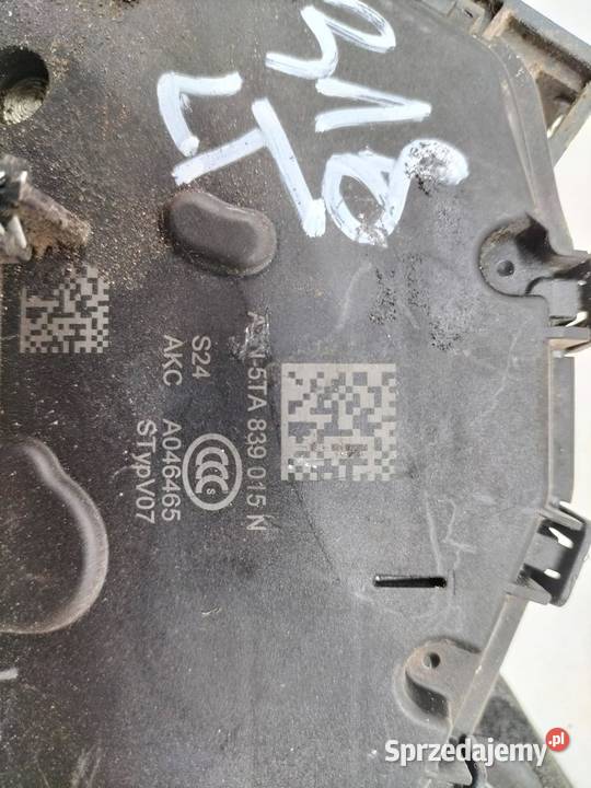 ZAMEK DRZWI TYŁ LEWY SEDAN HB 5TA839015N Skoda świętokrzyskie