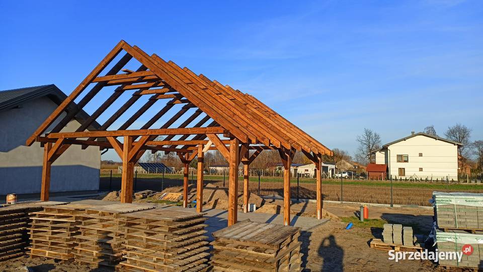 Konstrukcja szkielet wiaty altany 6m x 4m