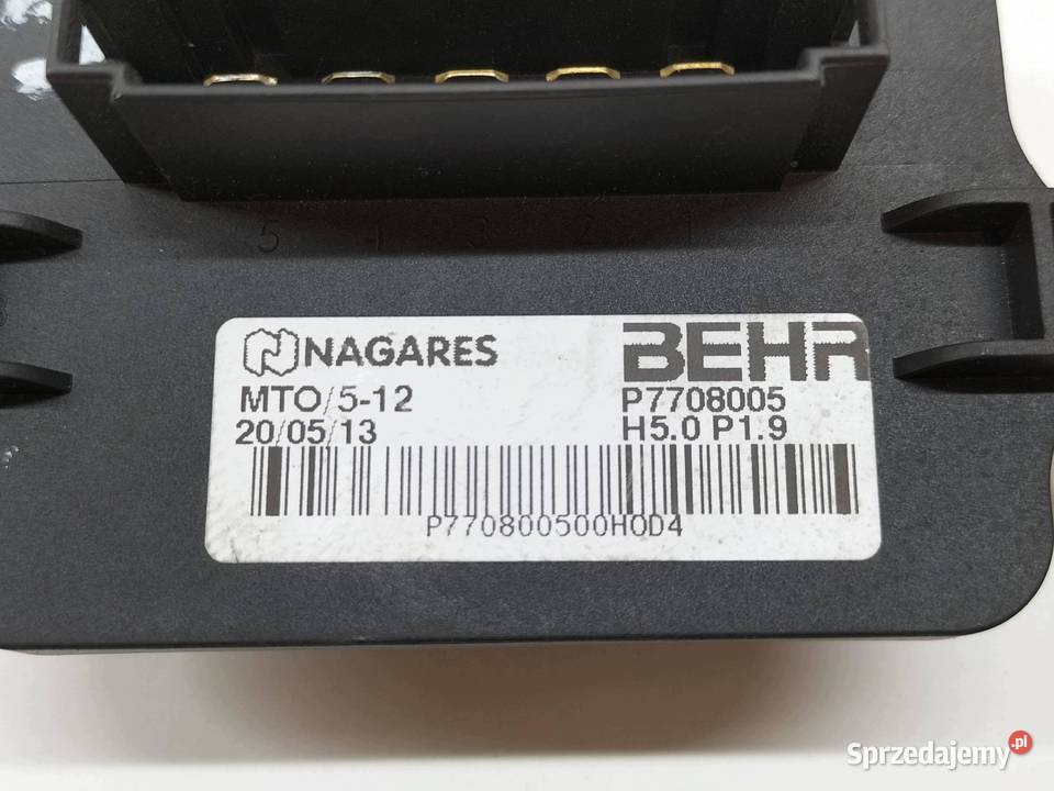 REZYSTOR OPORNICA DMUCHAWAY BEHR EU 7708005