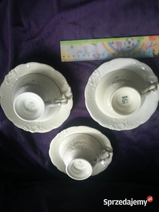 Zestaw 3 filiżanek Wałbrzych prl zachodniopomorskie Choszczno sprzedam