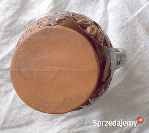 prl ceramika z kamionki brązowy dzbanek Bydgoszcz