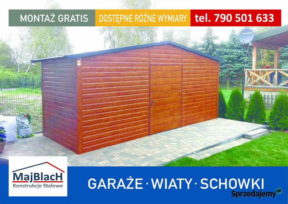 Garaż Magazyn na Narzędzia Wiatka na Drewno Węgorzewo