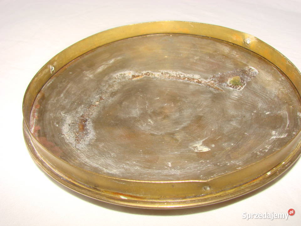 mosiężna wypukła pokrywa Pruszcz Gdański sprzedam