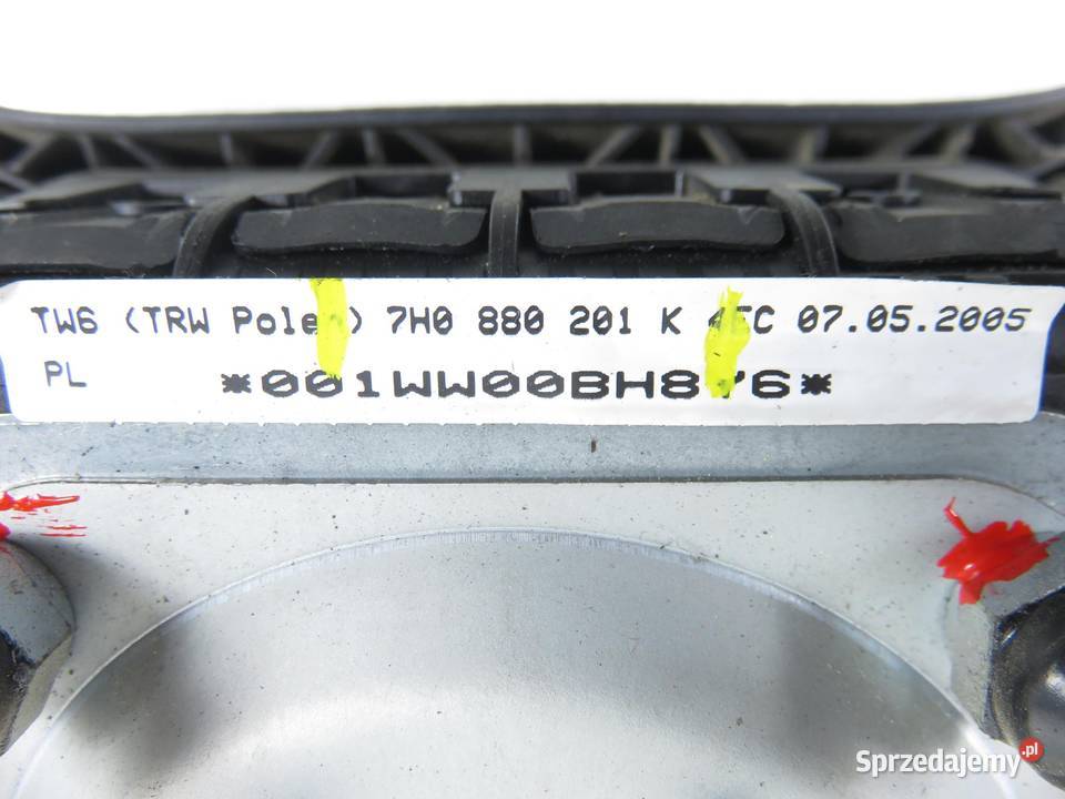 PODUSZKA KIEROWCY VW TRANSPORTER T5 7H0880201K