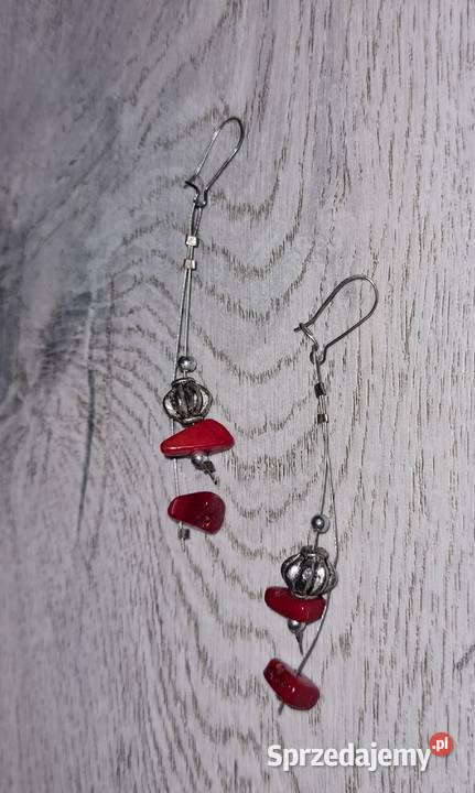 Kolczyki damskie wiszące kamienie Kolczyki Łódź