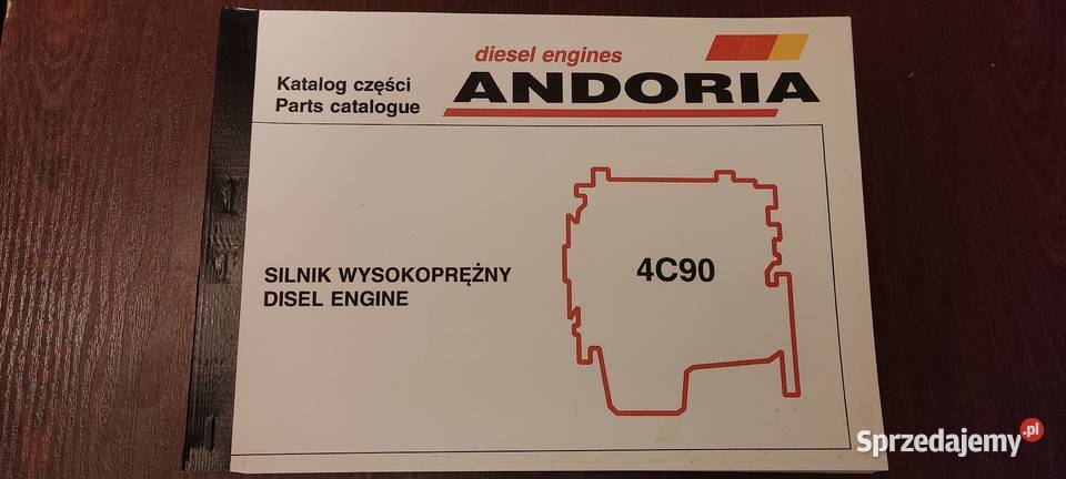 Katalog części silnik Andoria 4c90