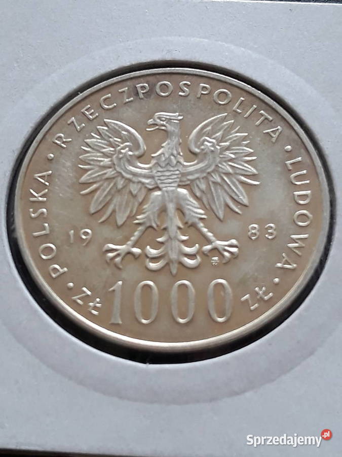 1000 Papież Jan Paweł II1983 r 8 Mennicze sprzedam