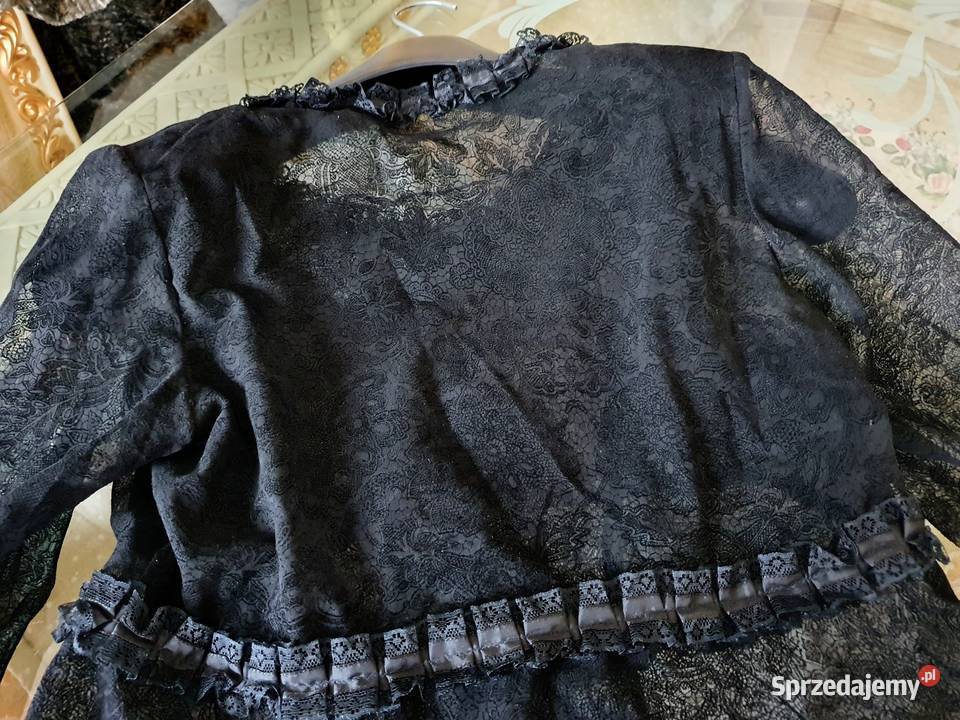 Vintage bluzka z koronka