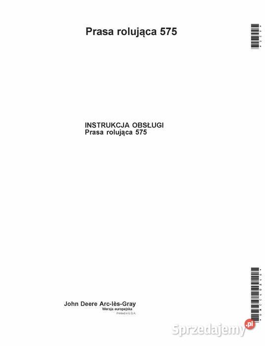 John Deere 920 1020 1620 Instrukcja katalog Szamotuły