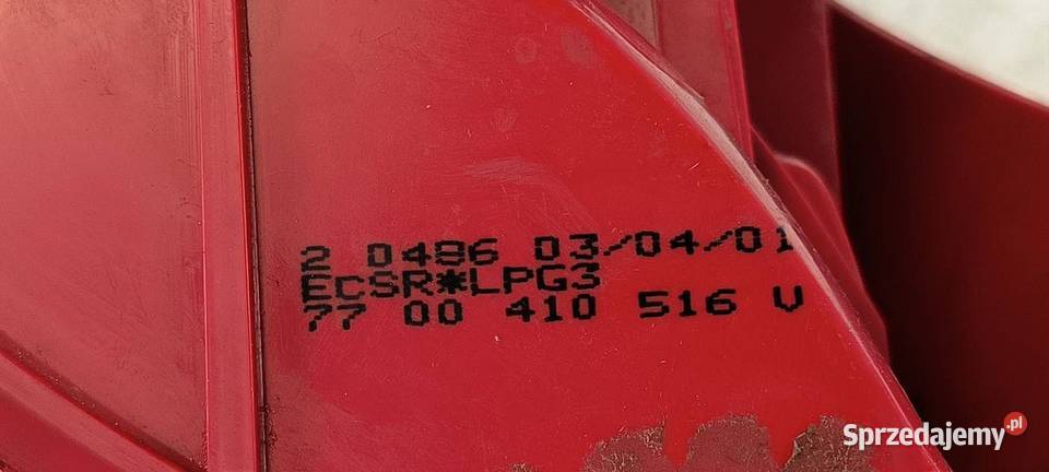 LAMPA PRAWA TYŁ RENAULT CLIO II Motoryzacja Lipno