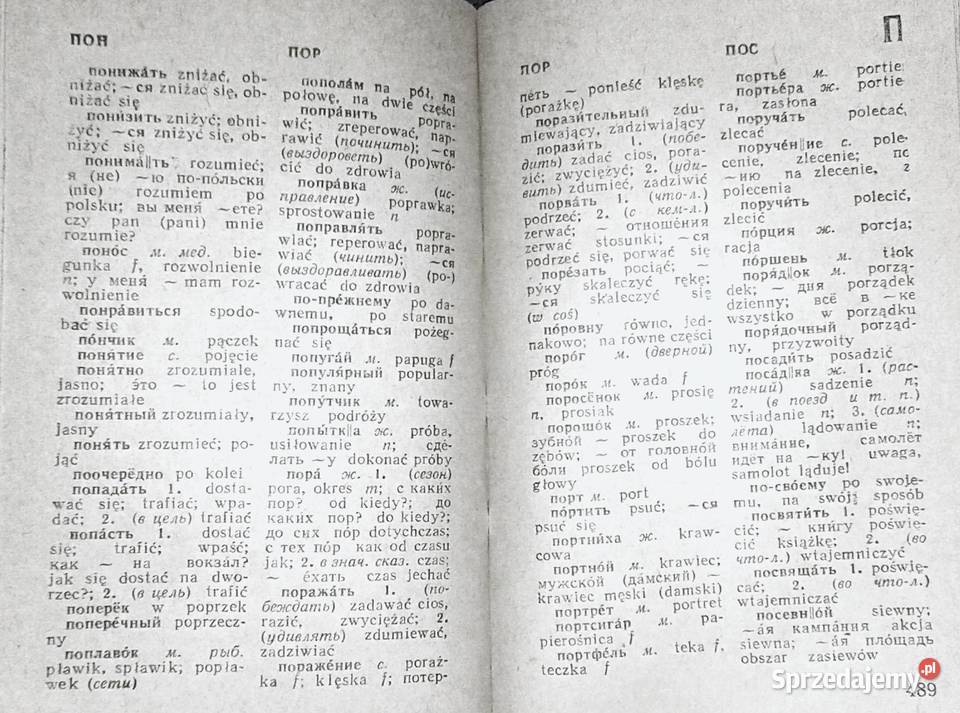 Słownik polskorosyjski rosyjskopolski Wyd 1982 Rok wydania 1982