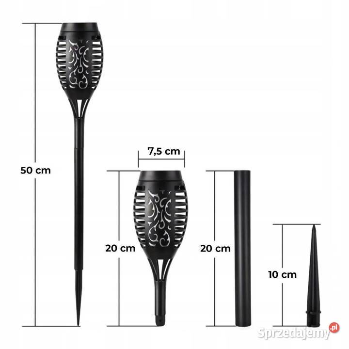 Lampa ogrodowa LED efekt płomienia 4 SZTUKI Kraków