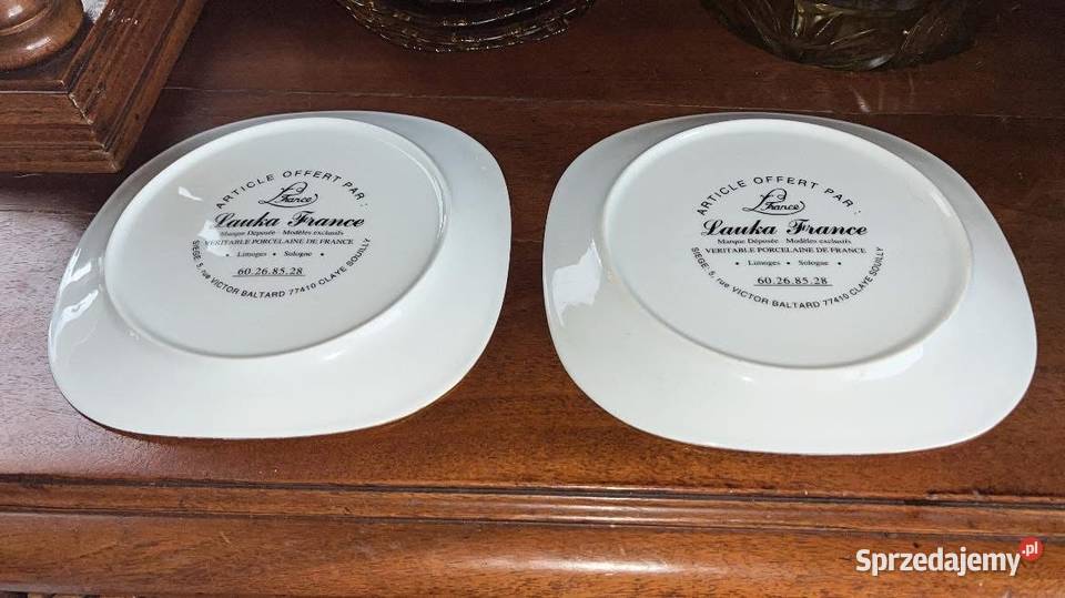 Kwadratowy talerz ze wspaniałej manufaktury pomorskie Gdańsk