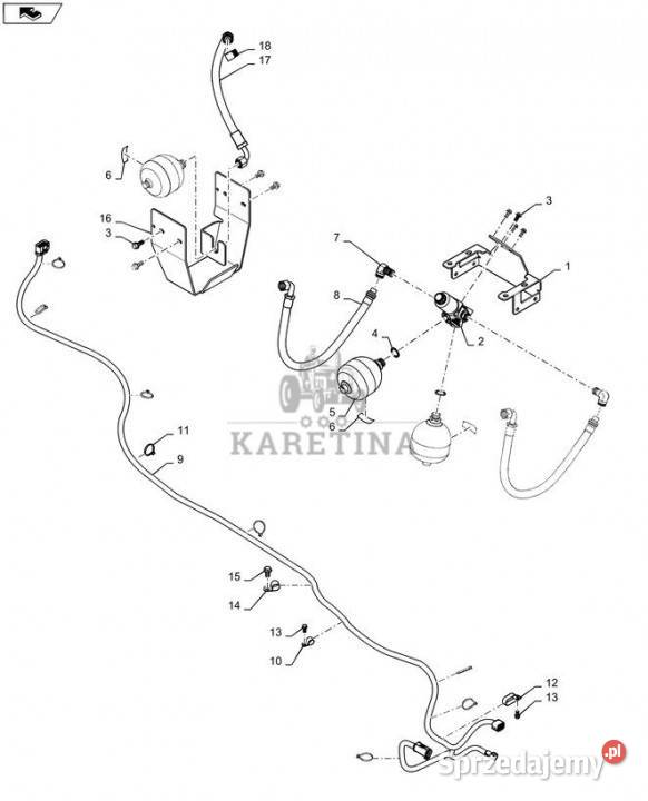 Holland T6090 T6070 T7230 Hydroakumulator 14l Jastrzębniki