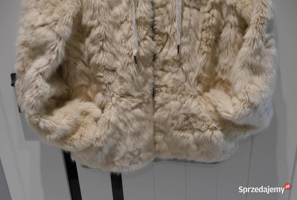Zara piękna futerkowa kurtka 36 S Bez wzoru Wrocław