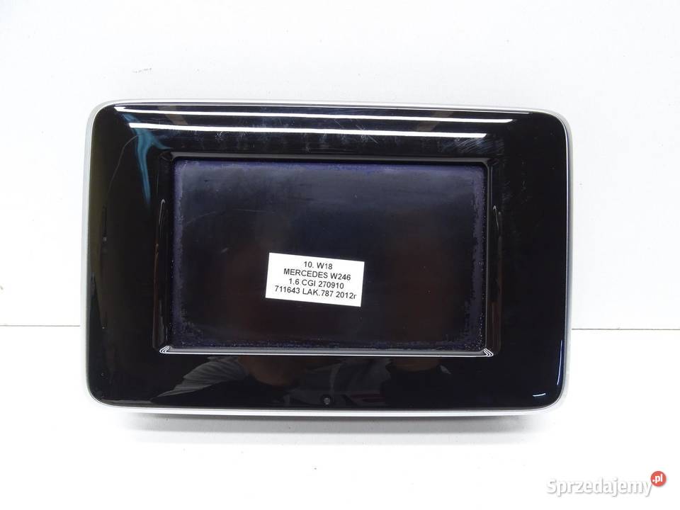 WYŚWIETLACZ EKRAN LCD NAVI NAWIGACJI A2469007703 Wyposażenie wnętrza małopolskie sprzedam