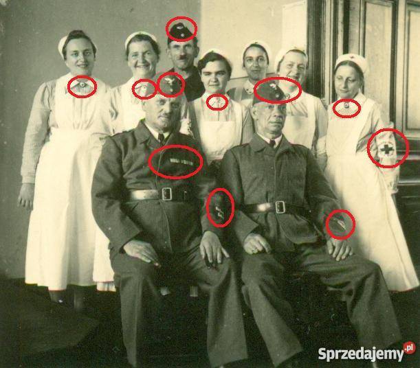 Obóz szpital odznaczenia żołnierz niemiecki 2 wielkopolskie Ostrów Wielkopolski