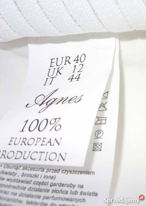 Agnes model 11254 ECRU krótka stan Zglechów