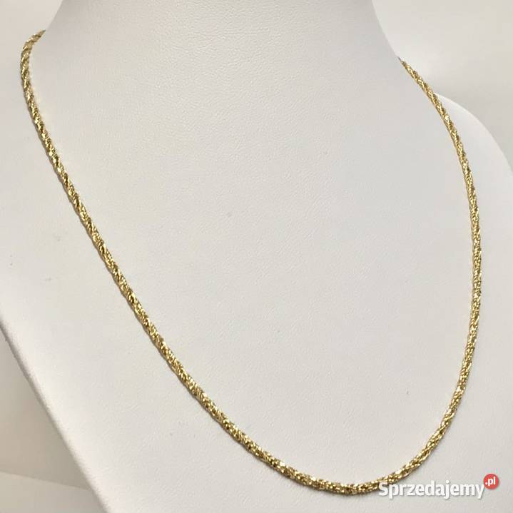 Złoty ŁAŃCUSZEK damski 18K ORYGINALNY splot 40 Warszawa