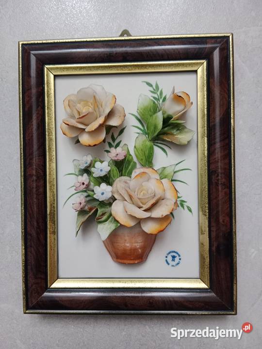 Capodimonte obraz porcelana antyk Miejsce Piastowe