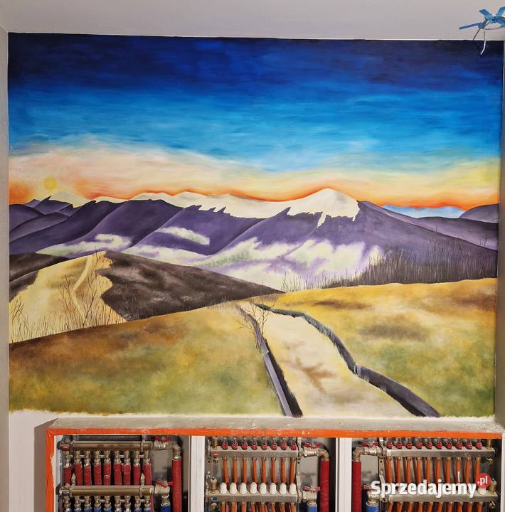 Artystyczne malowanie ścian obrazy na ścianie