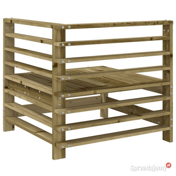 Ogrodowa sofa narożna impregnowane drewno sprzedam