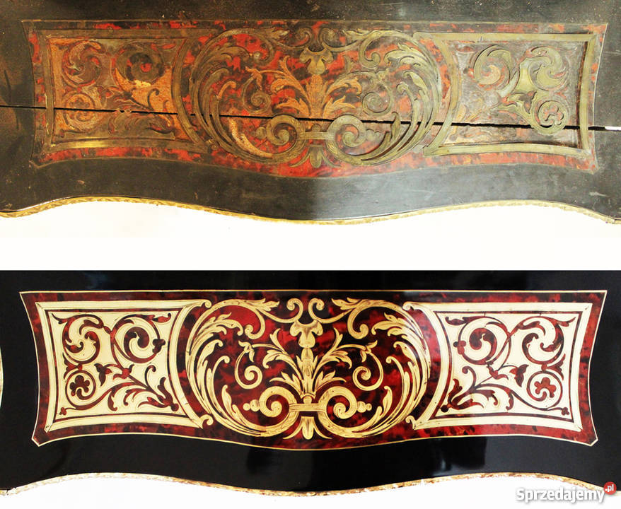 Renowacja przedmiotów w stylu Boulle Odnawianie małopolskie Kraków