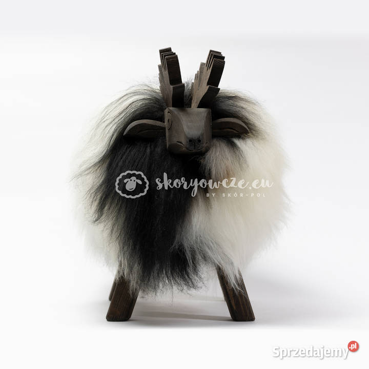 Krzesło renifer dekoracyjny czarno biały Szaflary