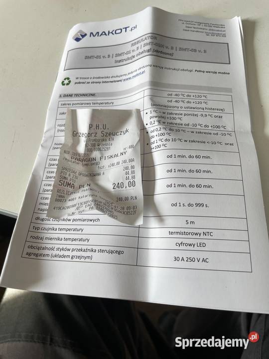 sterownik regulator termostat schładzalnika do Mrągowo