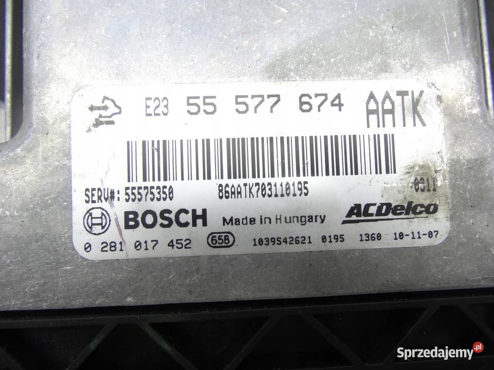 OPEL ASTRA J INSIGNIA KOMPUTER STEROWNIK