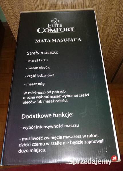 NOWA MATA Masująca Podgrzewająca ELITE COMFORT Gniezno sprzedam
