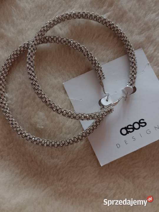 ASOS Duże bogato zdobione kolczyki koła z Kraków sprzedam
