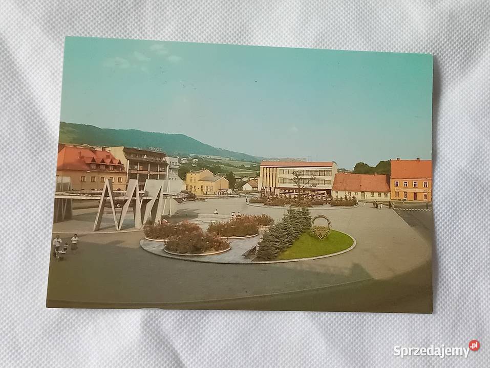 Pocztówka Limanowa rynek KAW lata 80e wielkopolskie