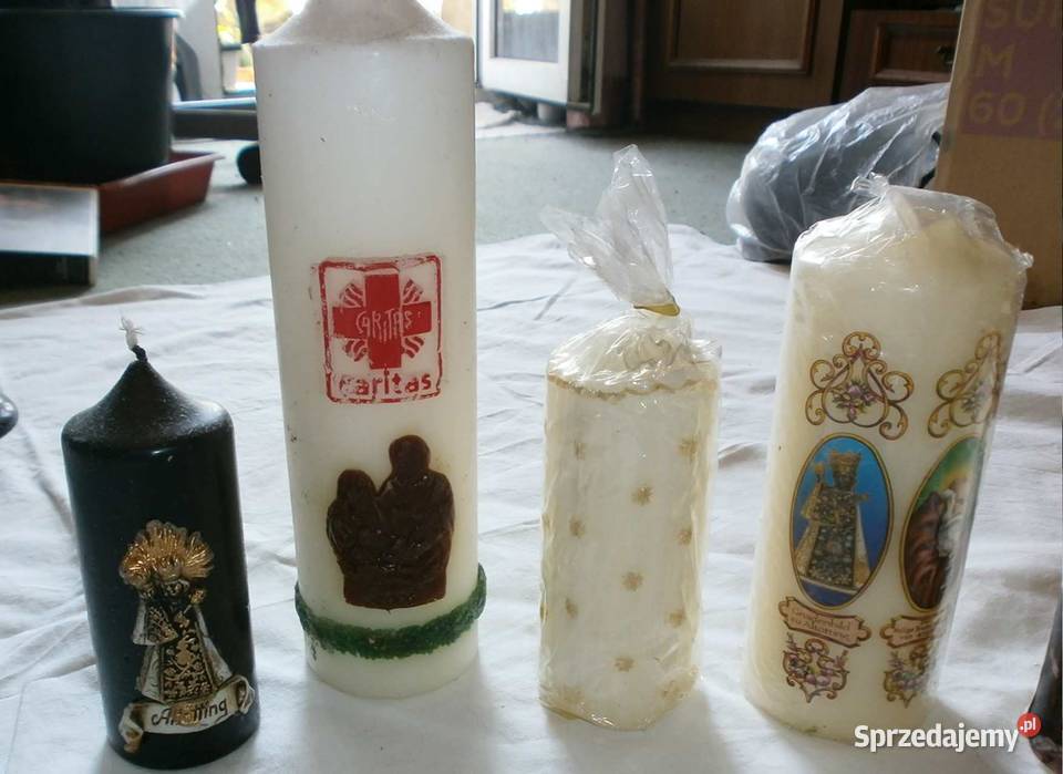 5 Różnych Dużych Świec Świąteczne i Ozdobne małopolskie Kraków sprzedam