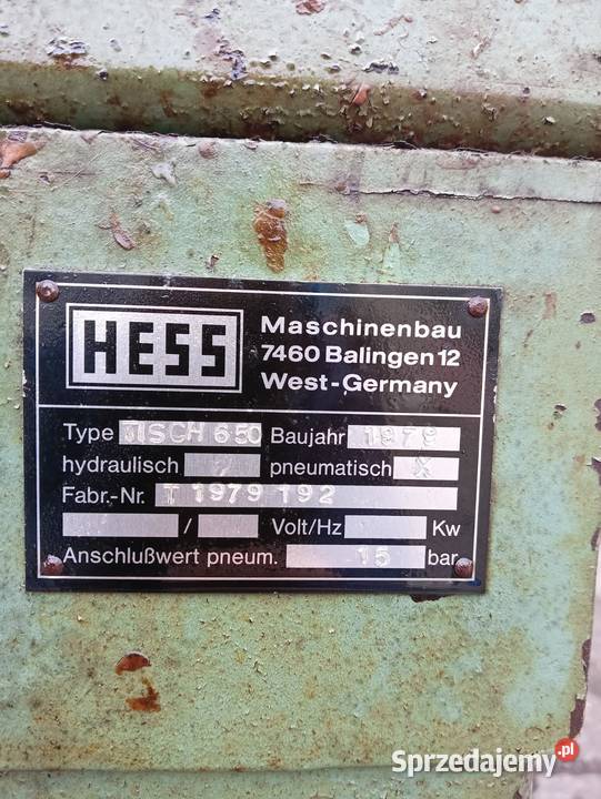Prasa HESS montażowa