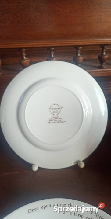 Talerzyki z bajkami Mrs Twiggy Winkle Wedgwood Porcelana i szkło Porcelana i szkło Gdańsk