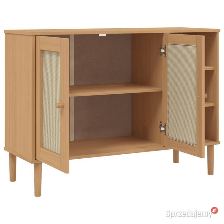 Szafka SENJA imitacja rattanu brązowa 112x40x80 Pozostałe Warszawa sprzedam
