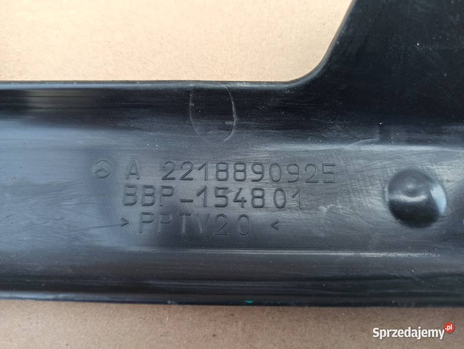 SKLASA W221 OSŁONA MASKI PODSZYBIE A2218890925 lubuskie Trzciel
