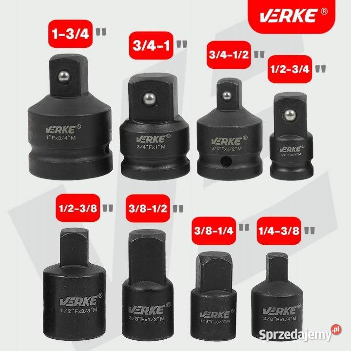 REDUKCJE UDAROWE ADAPTERY NASADKI 14 12 34 38 Chmielnik