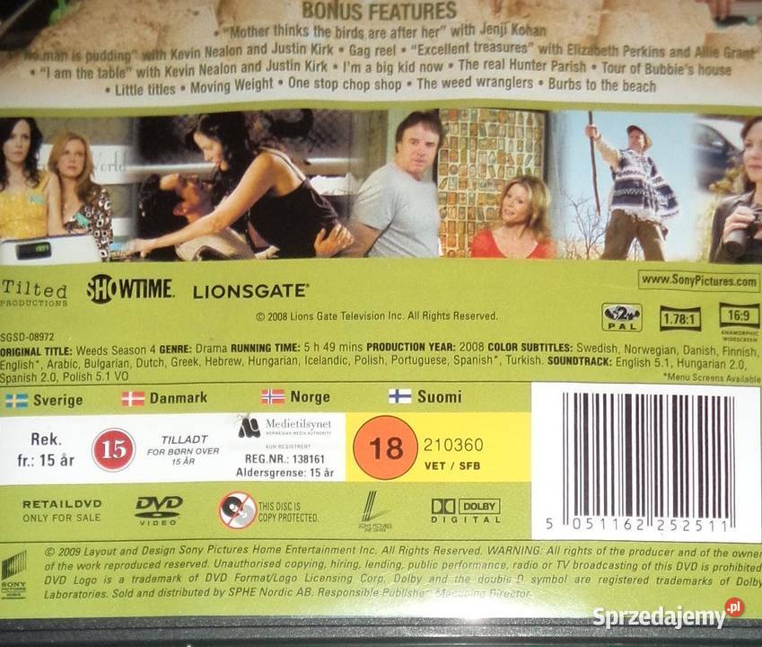 serial Trawka Weeds ANG i 3 DVD season 4 four DVD Rzeszów