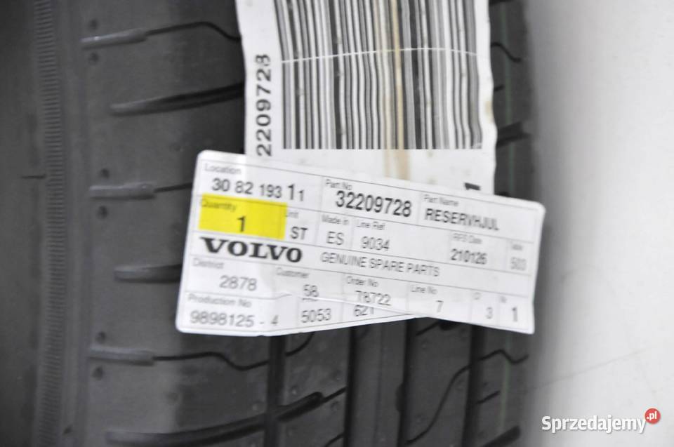 VOLVO XC40 kolo zapasowe dojazdowe wklad lewarek Bielany Wrocławskie