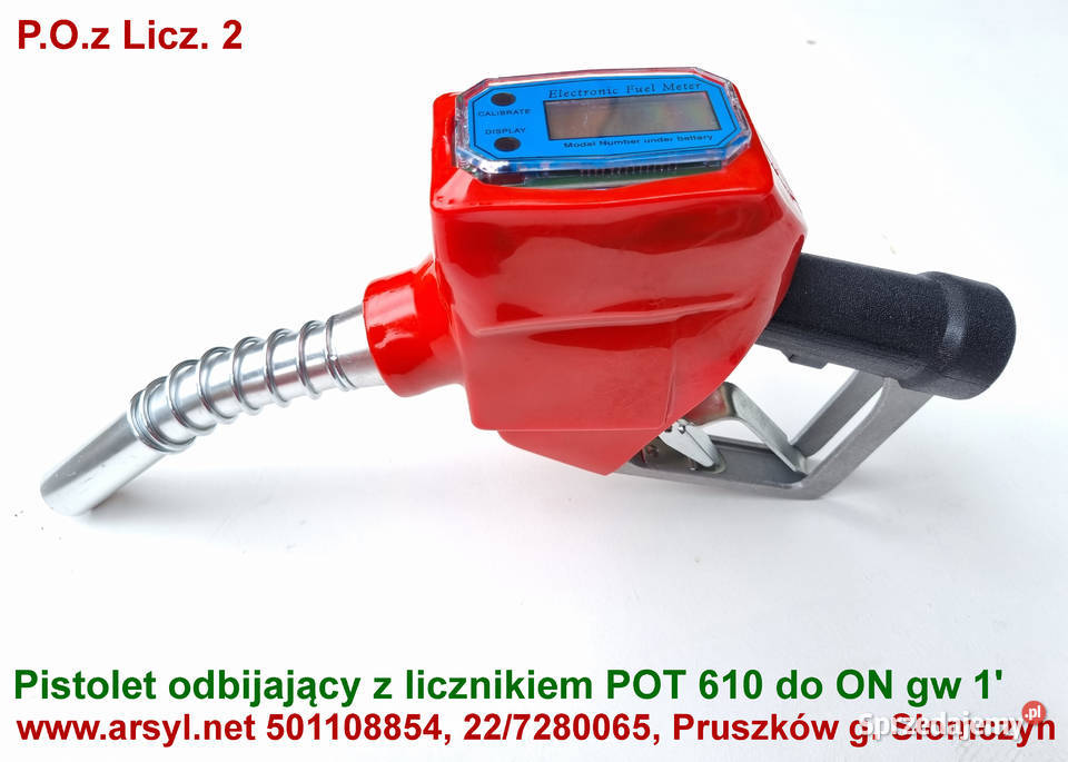 Pistolet odbijający do Paliwa ON z licznikiem